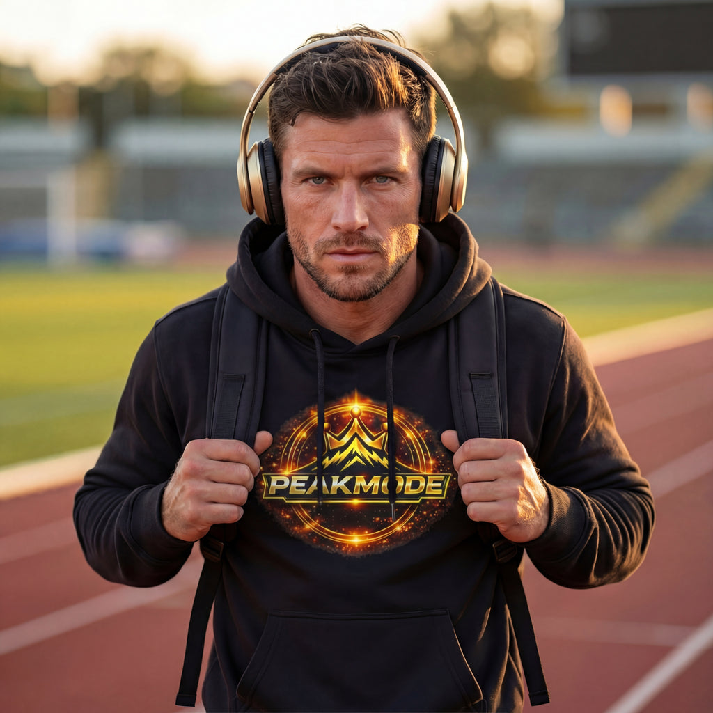Peak Mode Streetwear Hoodie — Fiery Mountain Graphic Pullover